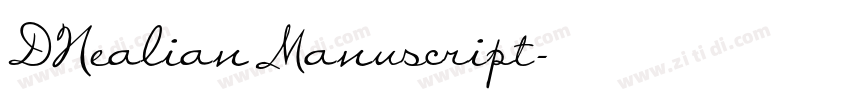 DNealian Manuscript字体转换